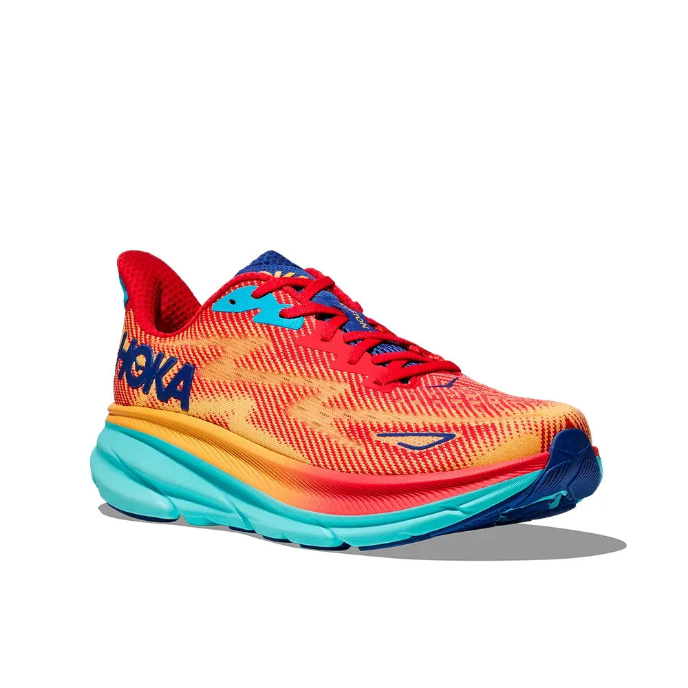 Hoka Clifton 9 – Laranja/Verde menta