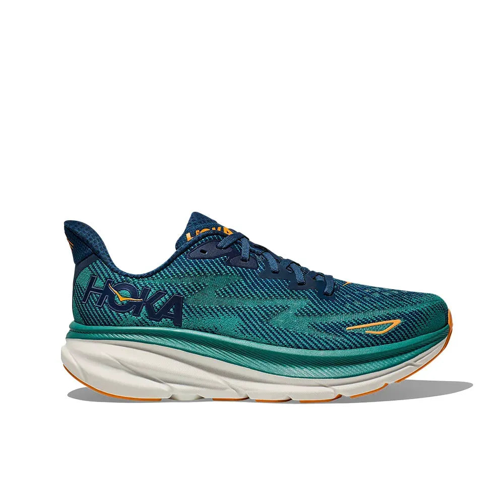 Hoka Clifton 9 – Verde/Azul Marinho