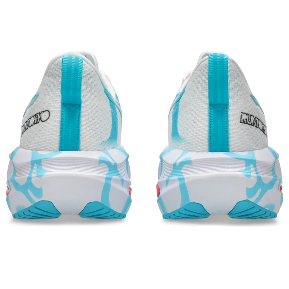 ASICS Novablast 5 – Branco/Azul/Vermelho