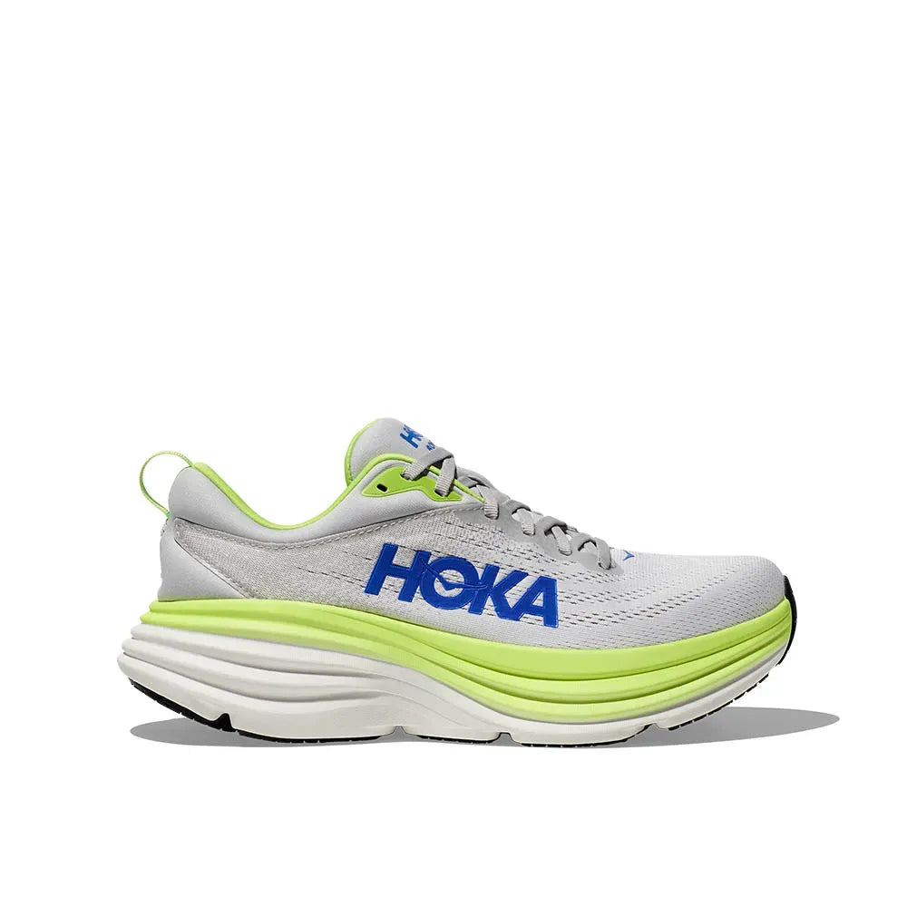 Hoka Bondi 8 - Cinza/Verde Lima