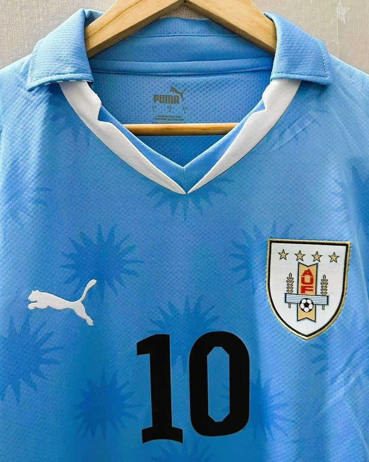 Camisa Retrô Uruguai 2010/11 Home - FORLAN #10 (+Patches)
