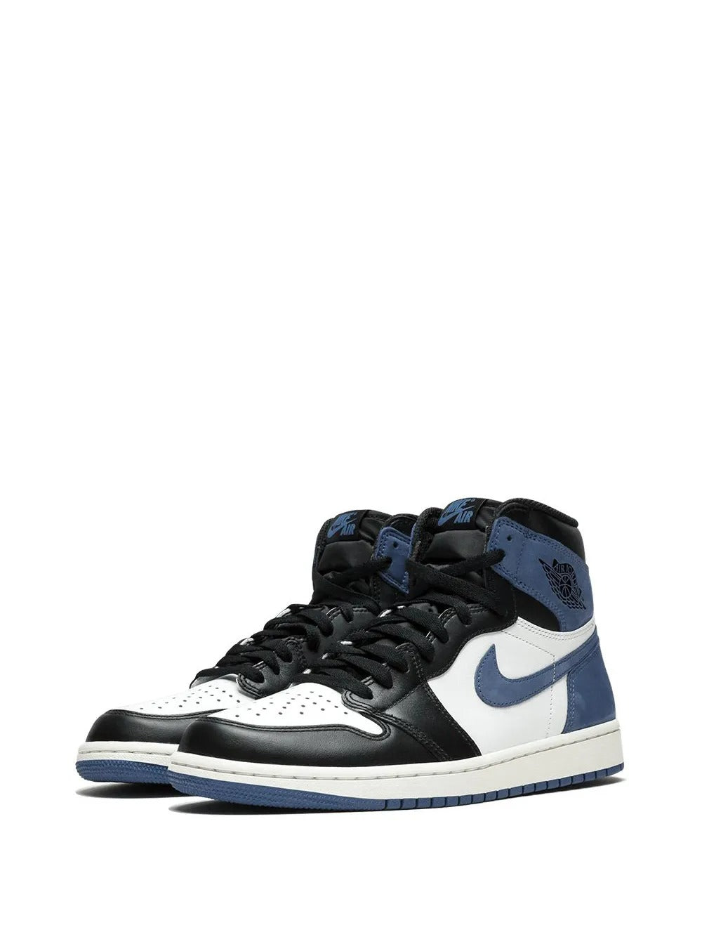 Jordan 1 Retro High - Branco/Preto/Lua Azul