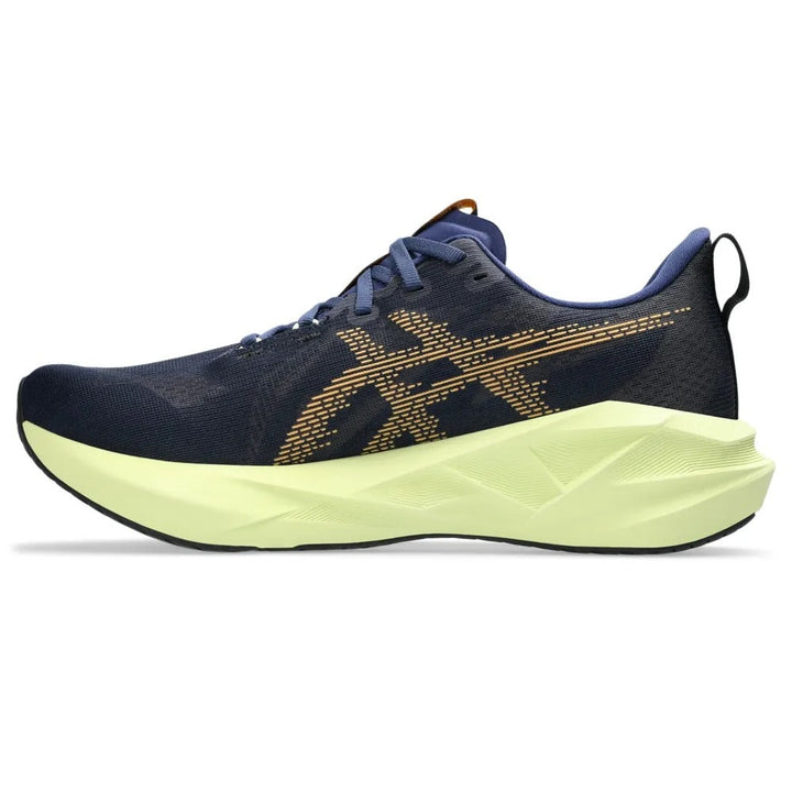 ASICS Novablast 5 – Azul escuro/Verde claro