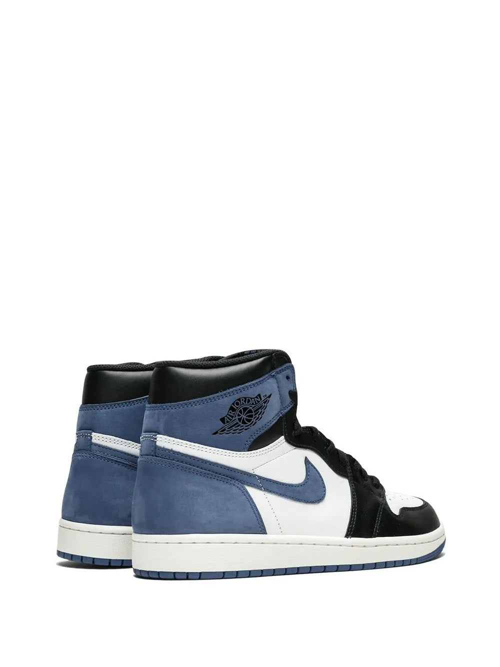 Jordan 1 Retro High - Branco/Preto/Lua Azul