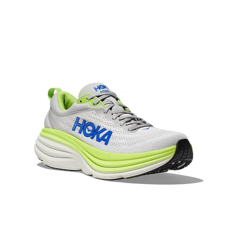 Hoka Bondi 8 - Cinza/Verde Lima