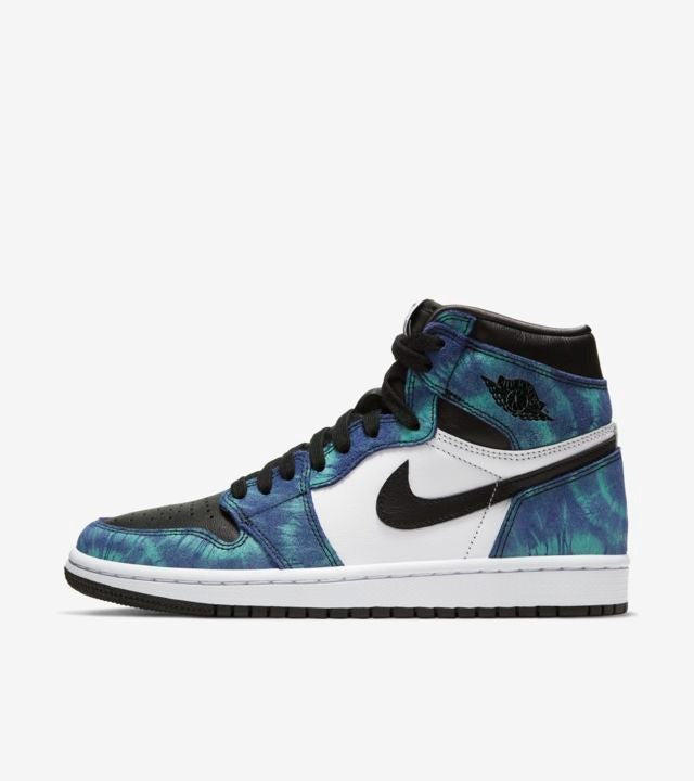 Jordan 1 Retro High Tie Dye - Azul/Verde