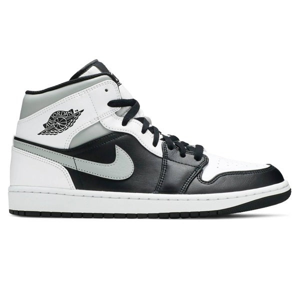 Jordan 1 Mid - Preto/Branco/Cinza