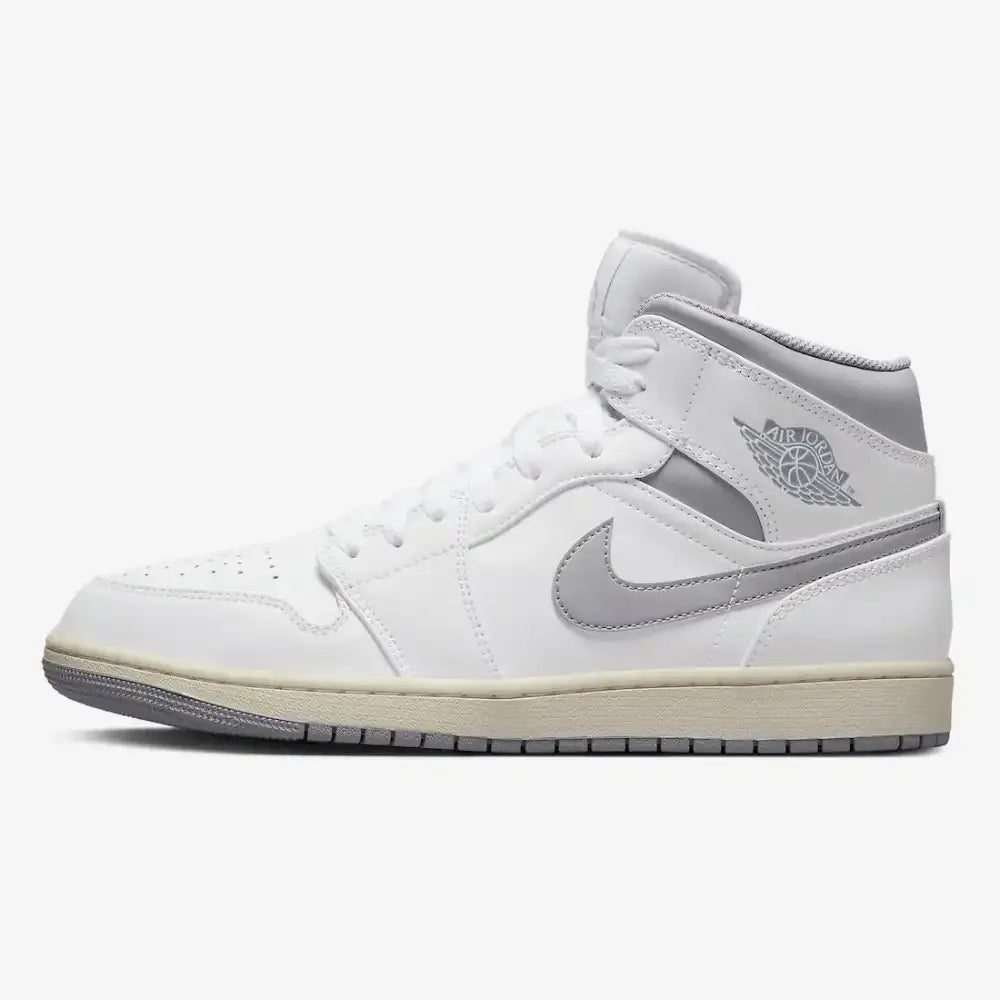 Jordan 1 Mid - Branco/Cinza Neutro