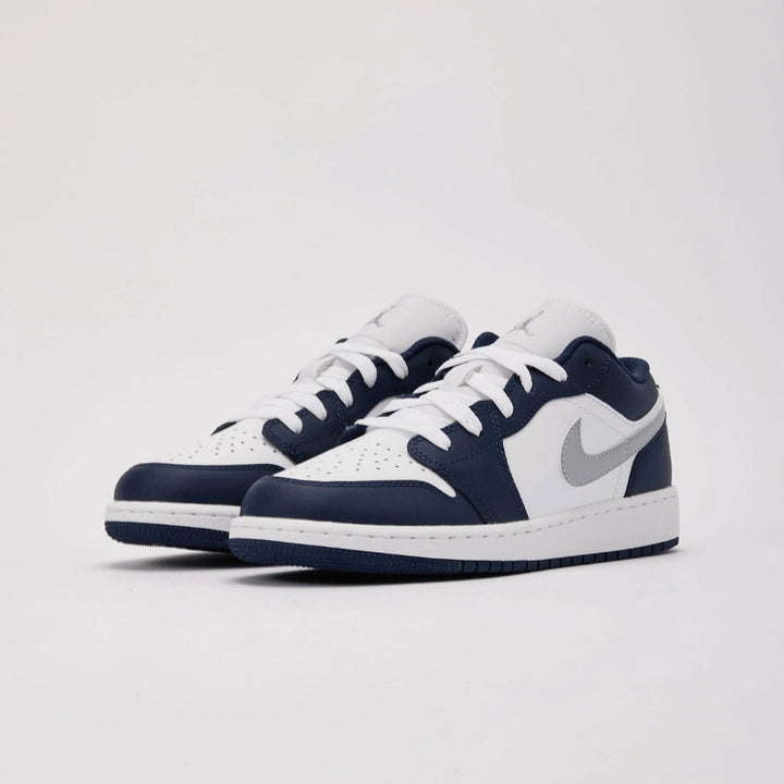 Jordan 1 Low - Cinza Lobo/Azul Marinho
