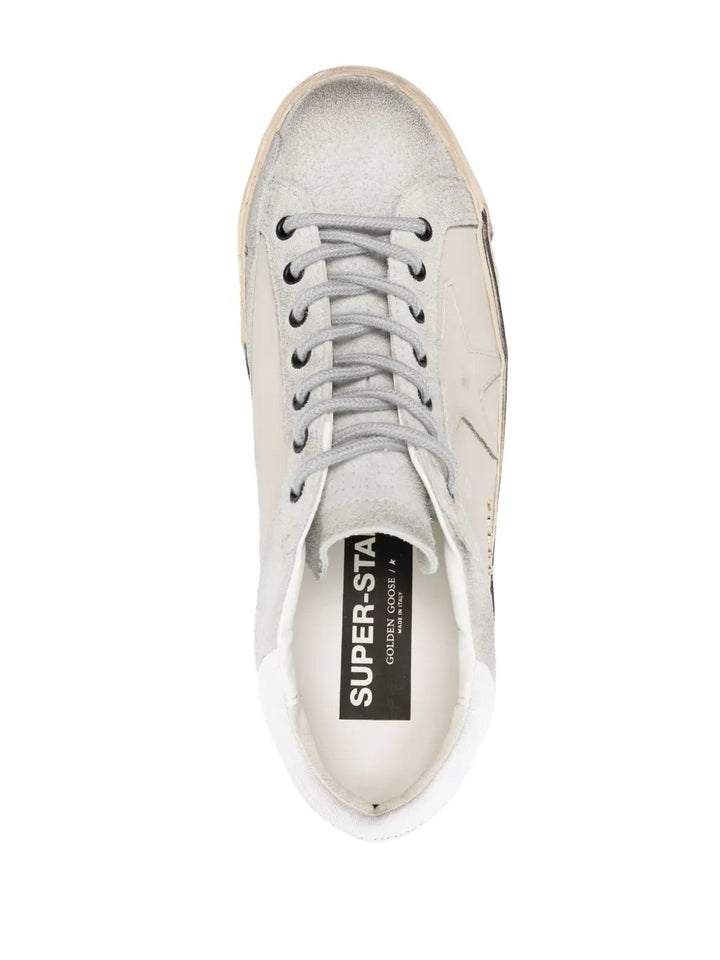 Golden Goose Super-Star – Couro Branco Desgastado