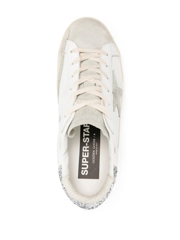 Golden Goose Superstar - Branco/Cinza Claro/Glitter