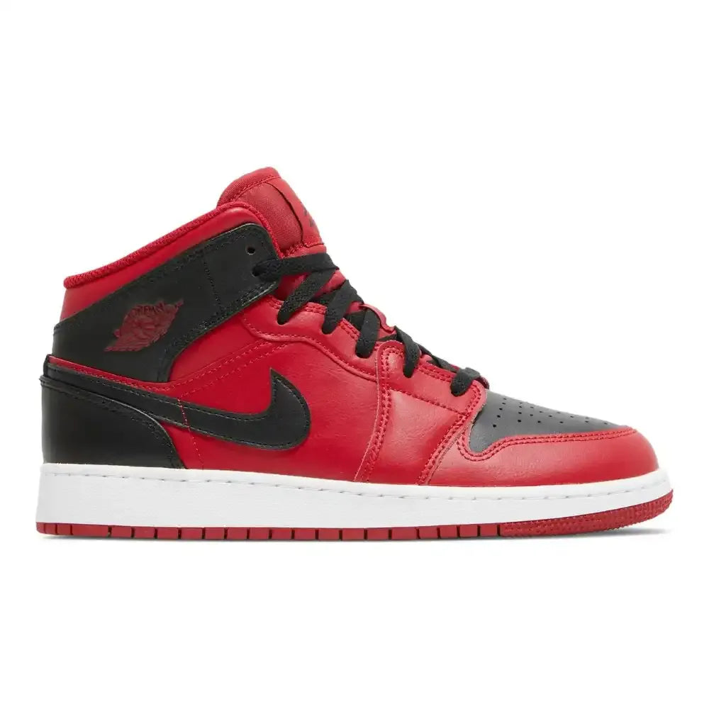 Jordan 1 Mid Reverse Bred - Vermelho/Preto