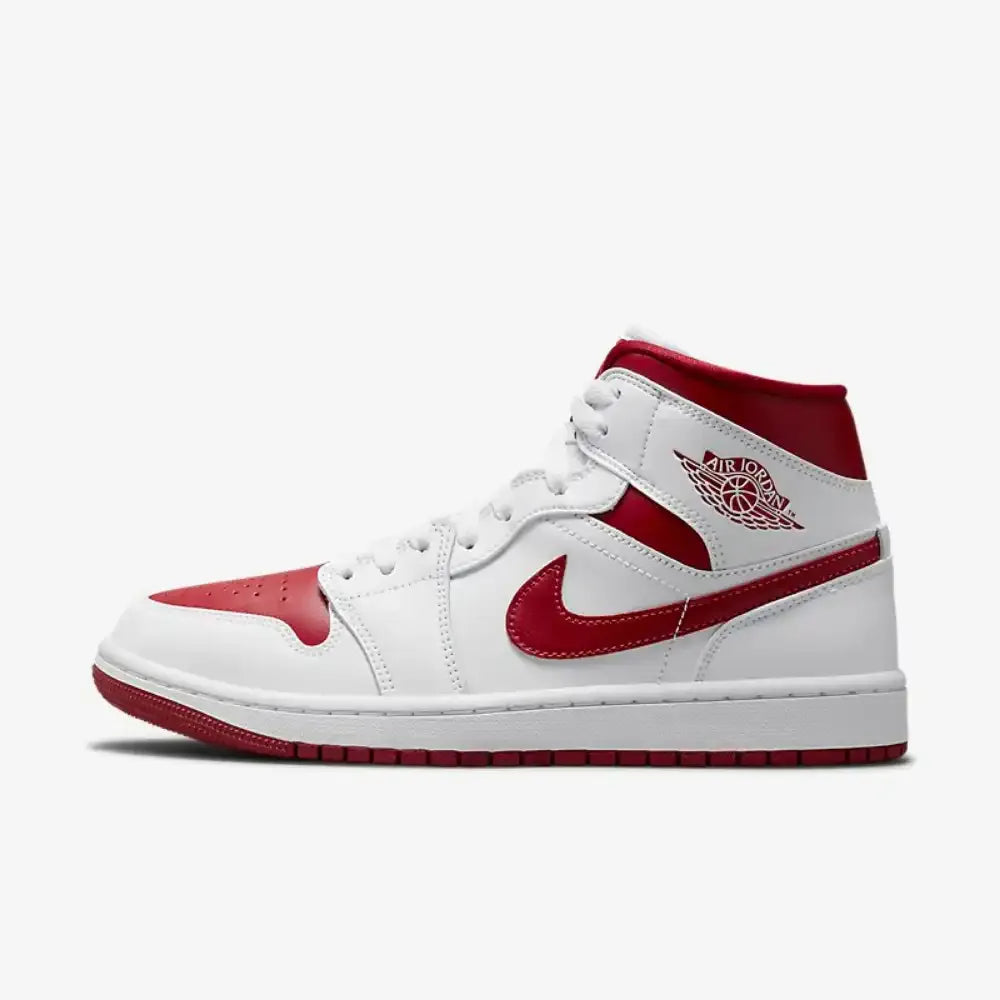 Jordan 1 Mid Reverse Chicago - Branco/Vermelho
