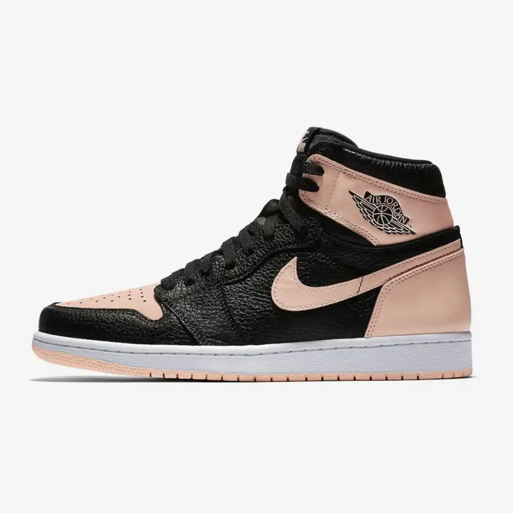 Jordan 1 Retro High - Preto/Rosa Crimson/Branco