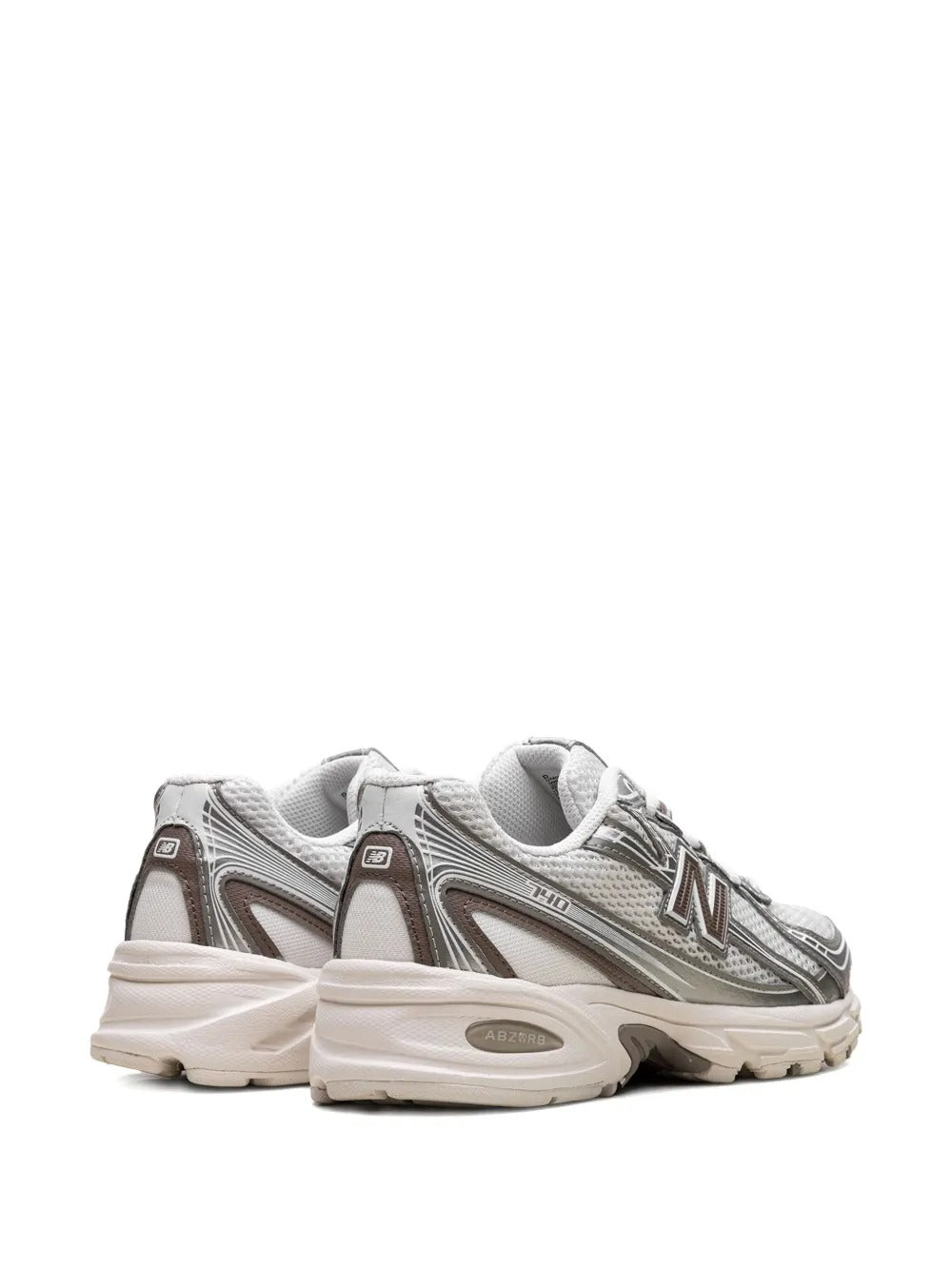 New Balance 740 - Branco Prateado/Marrom/Creme