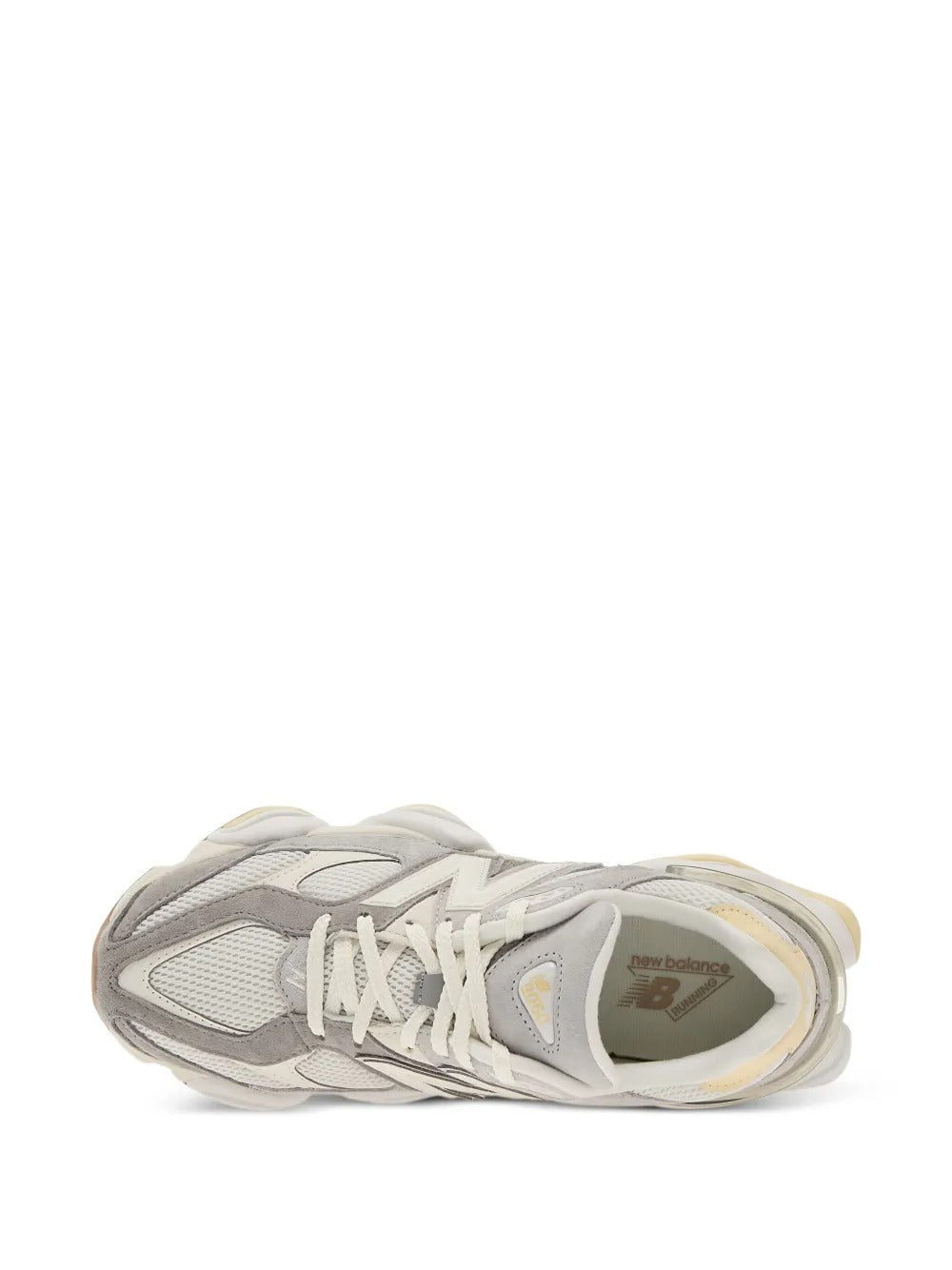 New Balance 9060 - Cinza Claro/Creme/Amarelo Claro