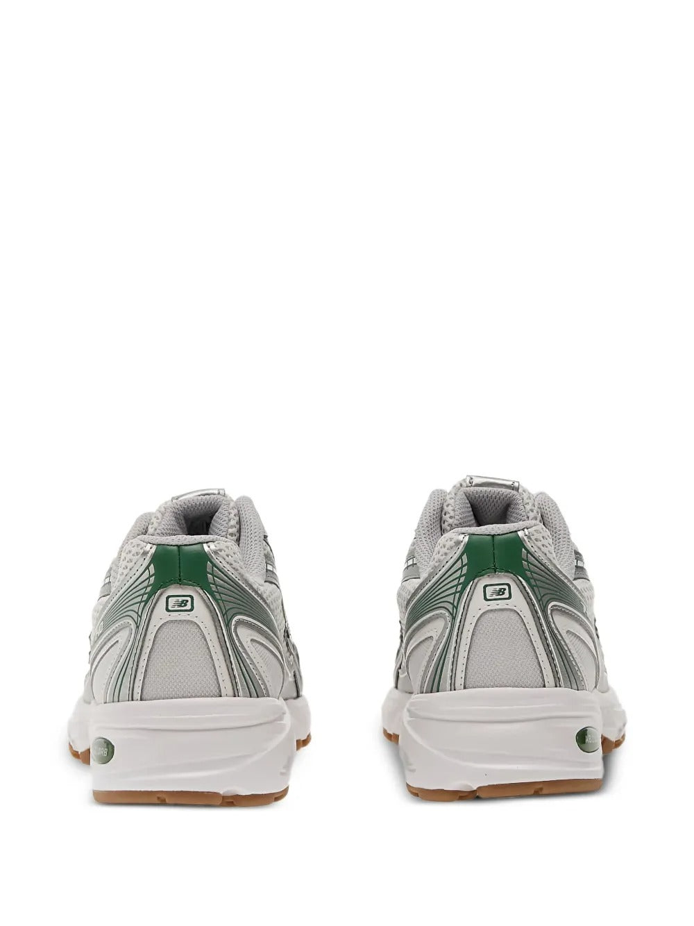 New Balance 740 - Branco/Prateado Metálico/Verde Escuro