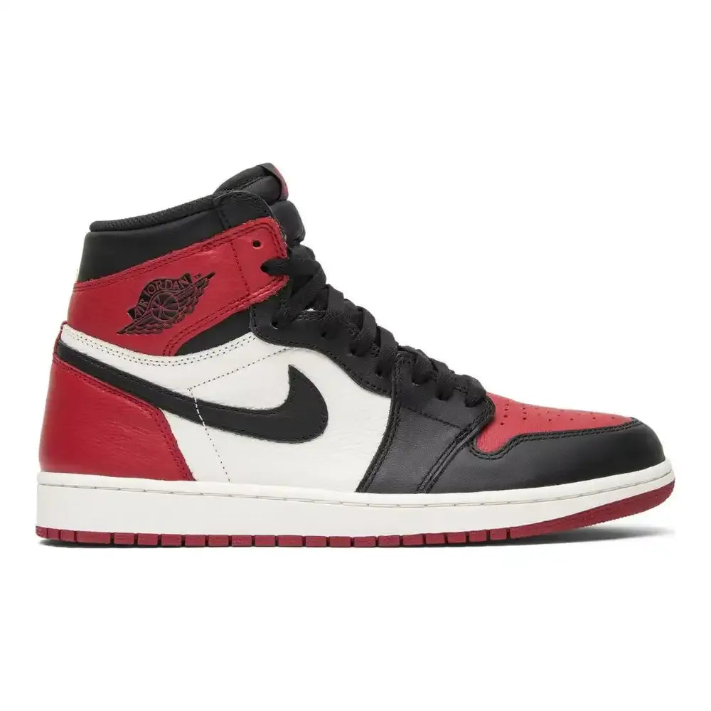 Jordan 1 Retro High Bred Toe - Branco/Preto/Vermelho