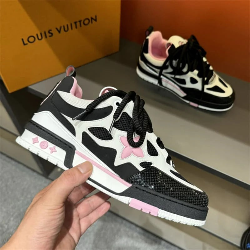 Louis Vuitton LV Skate – Preto/Branco/Rosa