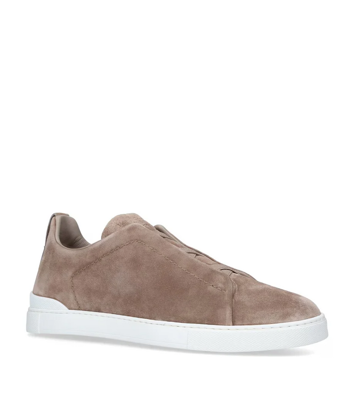 Tênis Zegna Triple Stitch Suede
