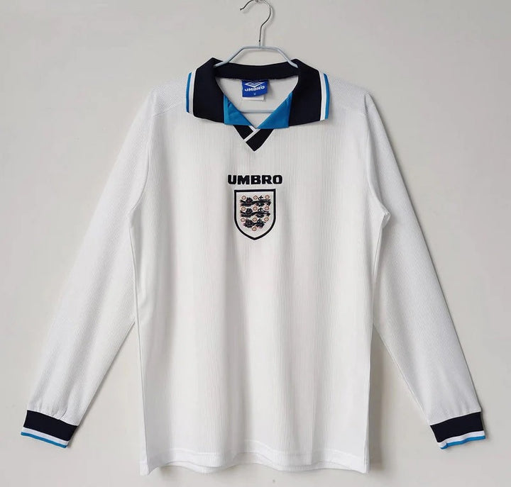 Camisa Retrô Inglaterra 1996 Home - Manga Longa