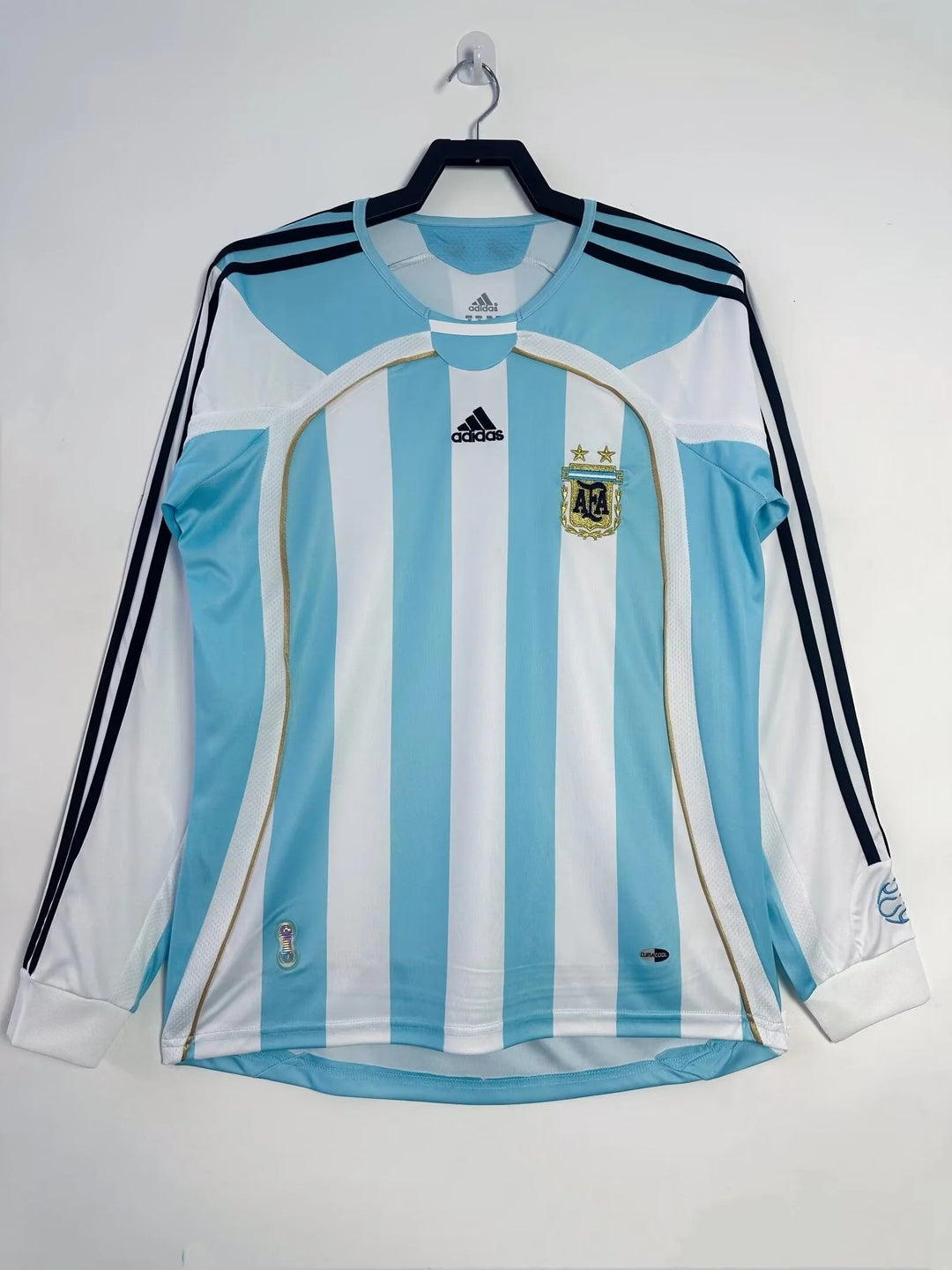 Camisa Retrô Argentina 2006 Home - Manga Longa