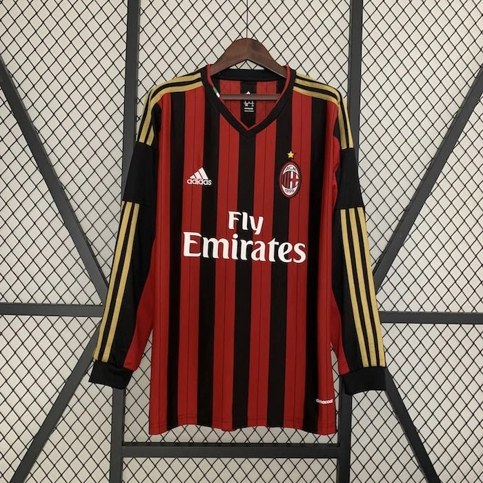 Camisa Retrô Milan 2013/14 Home - Manga Longa