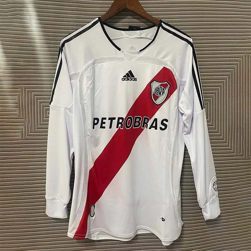Camisa Retrô River Plate 2006/07 Home - Manga Longa