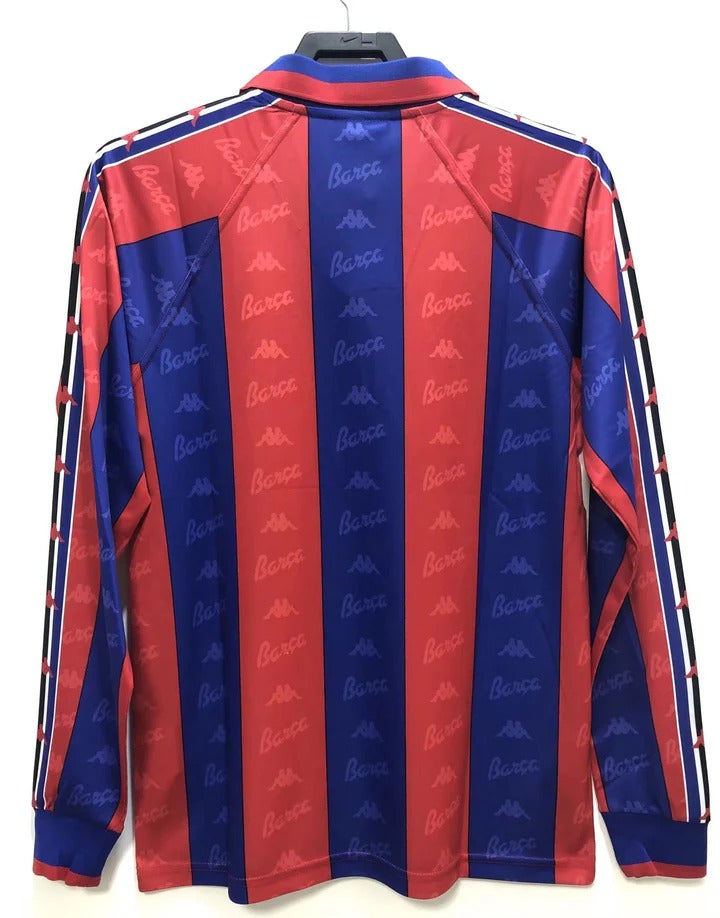 Camisa Retrô Barcelona 1996/97 Home - Manga Longa