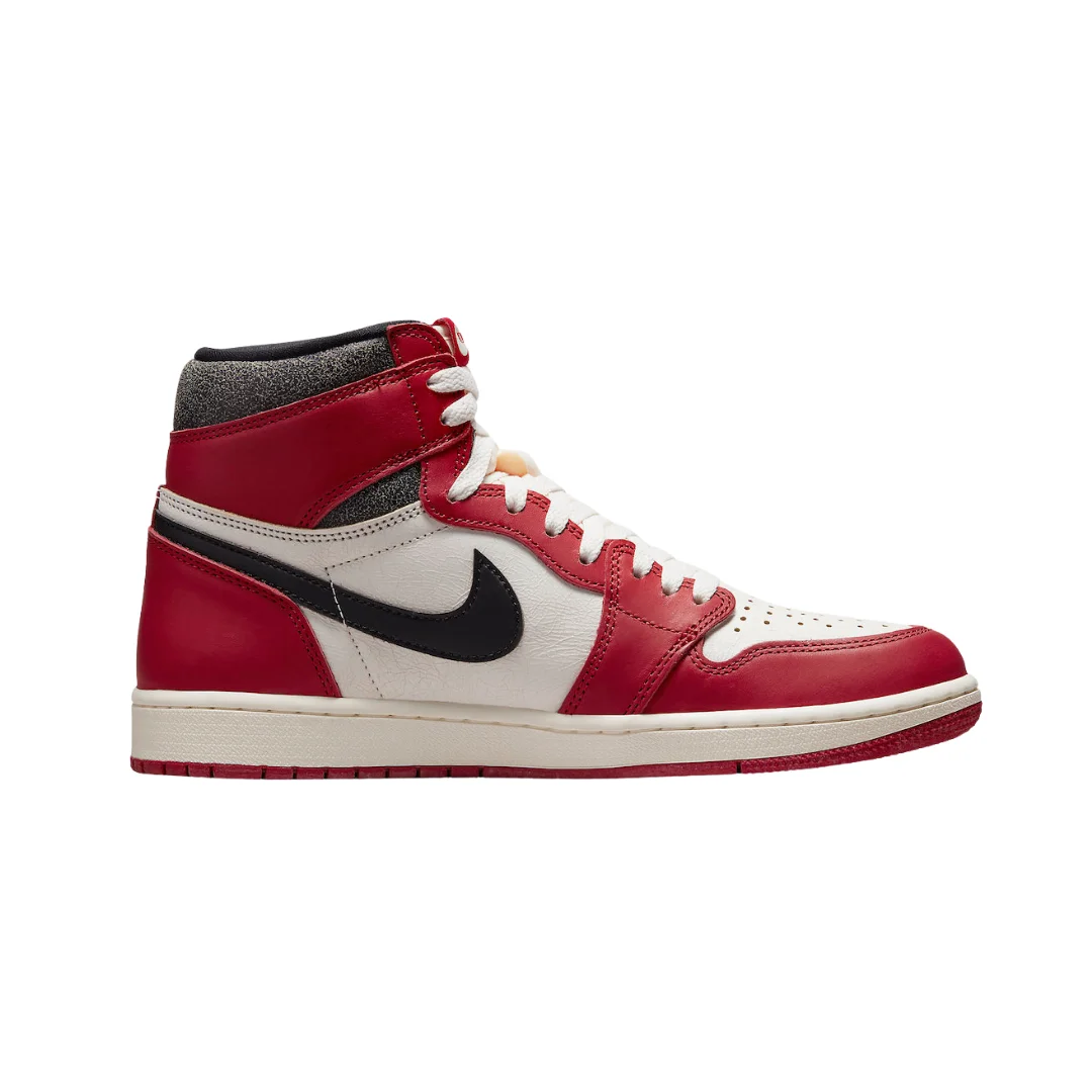 Jordan 1 Retro High Chicago Lost & Found - Branco/Vermelho Varsity
