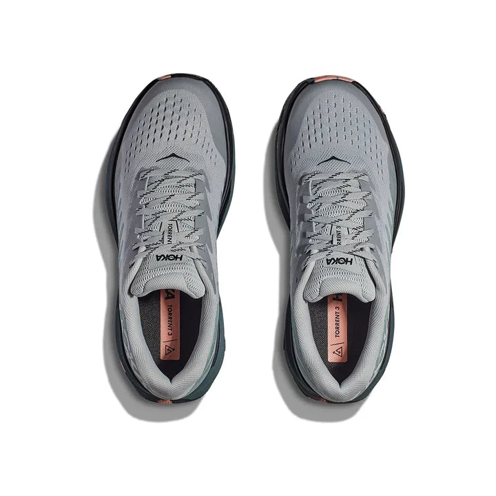 Hoka Torrent 3 - Cinza Claro/Verde Petróleo