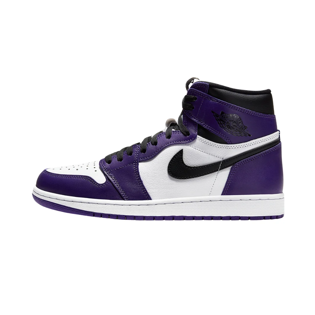 Jordan 1 Retro High - Branco/Roxo/Preto