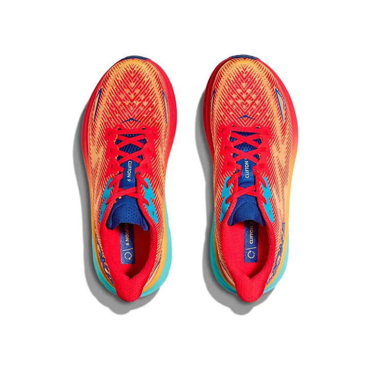 Hoka Clifton 9 – Laranja/Verde menta