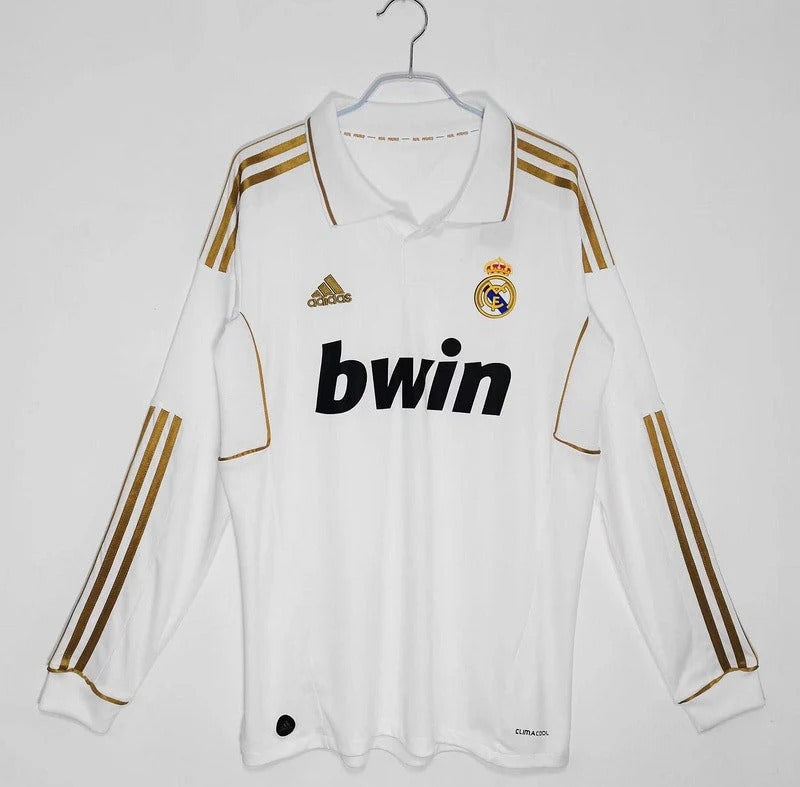 Camisa Retrô Real Madrid 2011/12 Home - Manga Longa