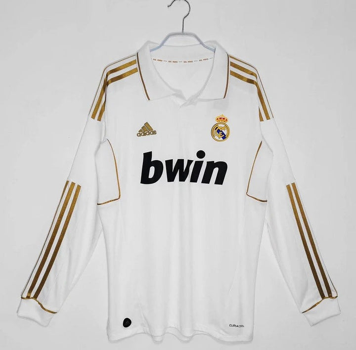 Camisa Retrô Real Madrid 2011/12 Home - Manga Longa