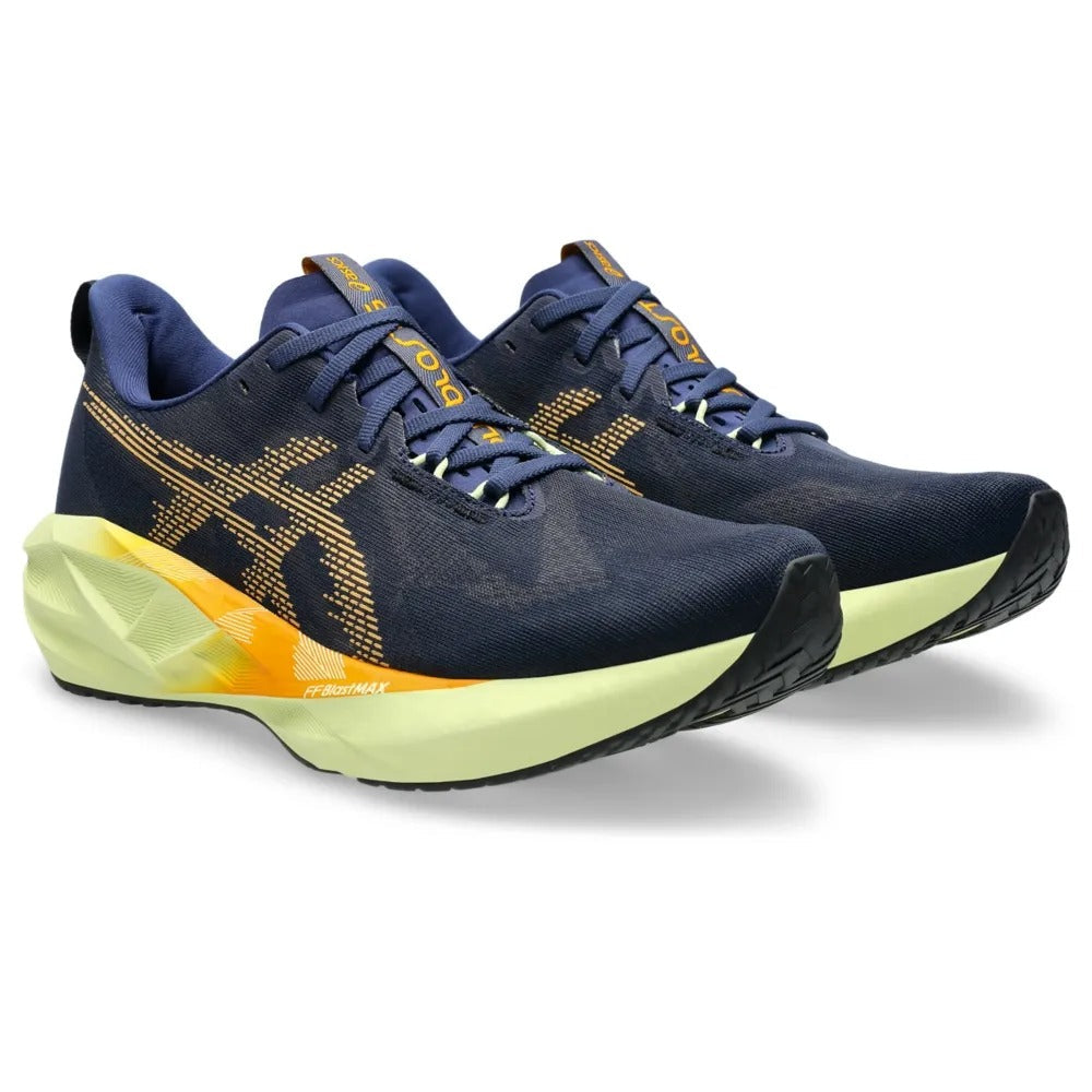 ASICS Novablast 5 – Azul escuro/Verde claro