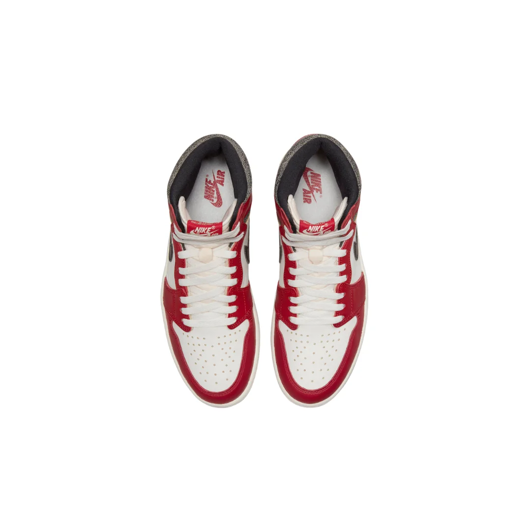 Jordan 1 Retro High Chicago Lost & Found - Branco/Vermelho Varsity