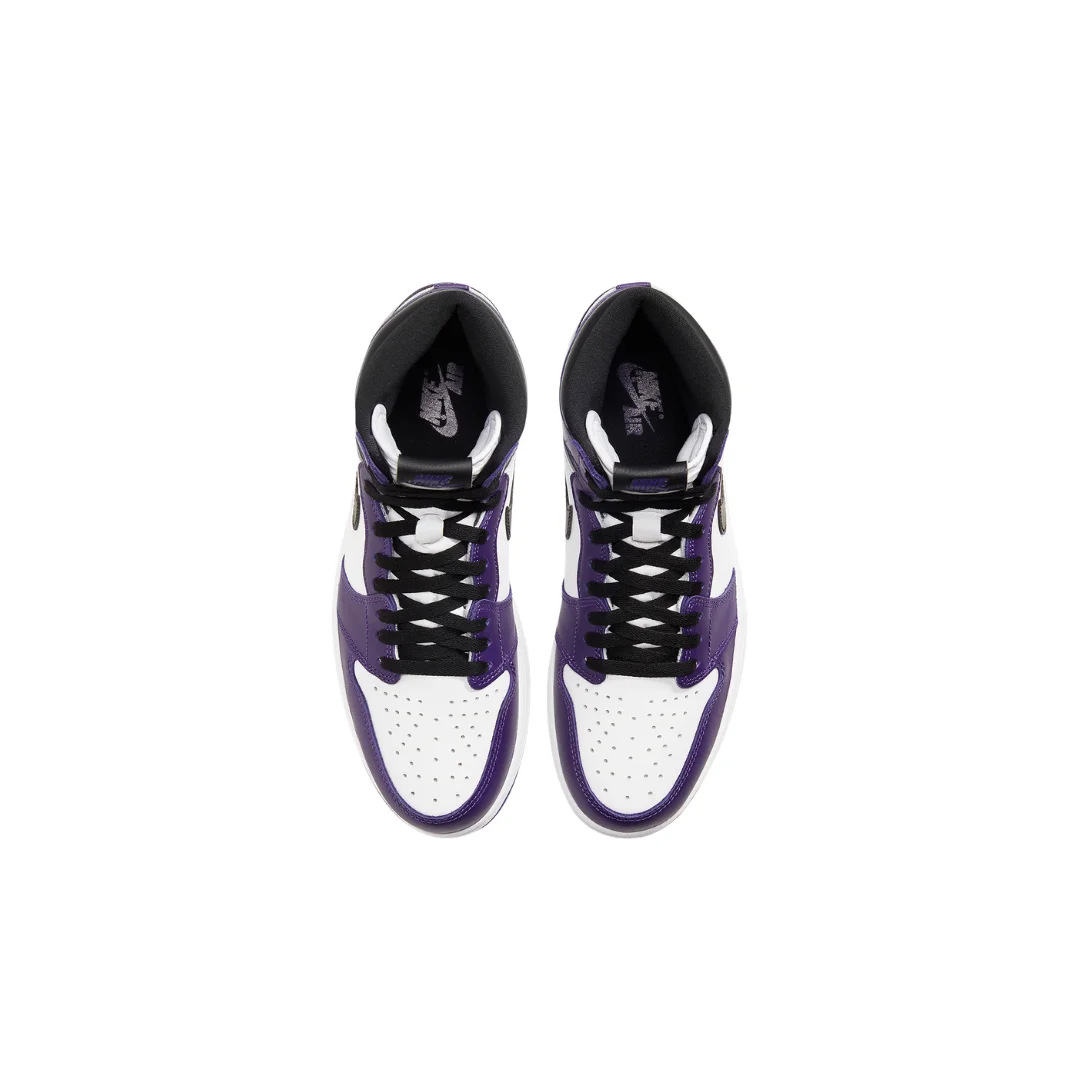 Jordan 1 Retro High - Branco/Roxo/Preto