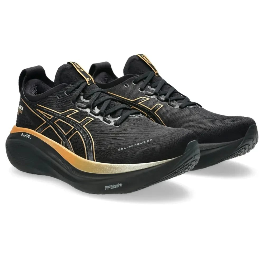 ASICS GEL Nimbus 27 - Preto/Dourado
