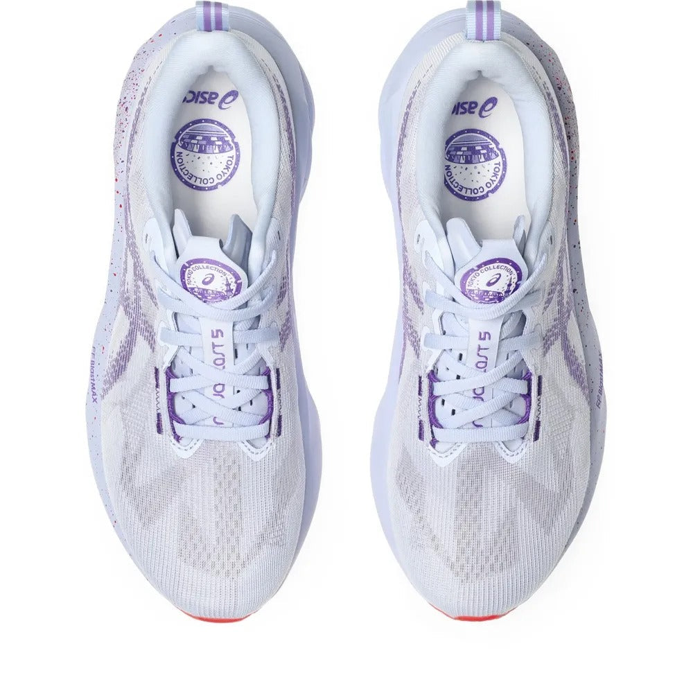 ASICS Novablast 5 – Branco/Roxo