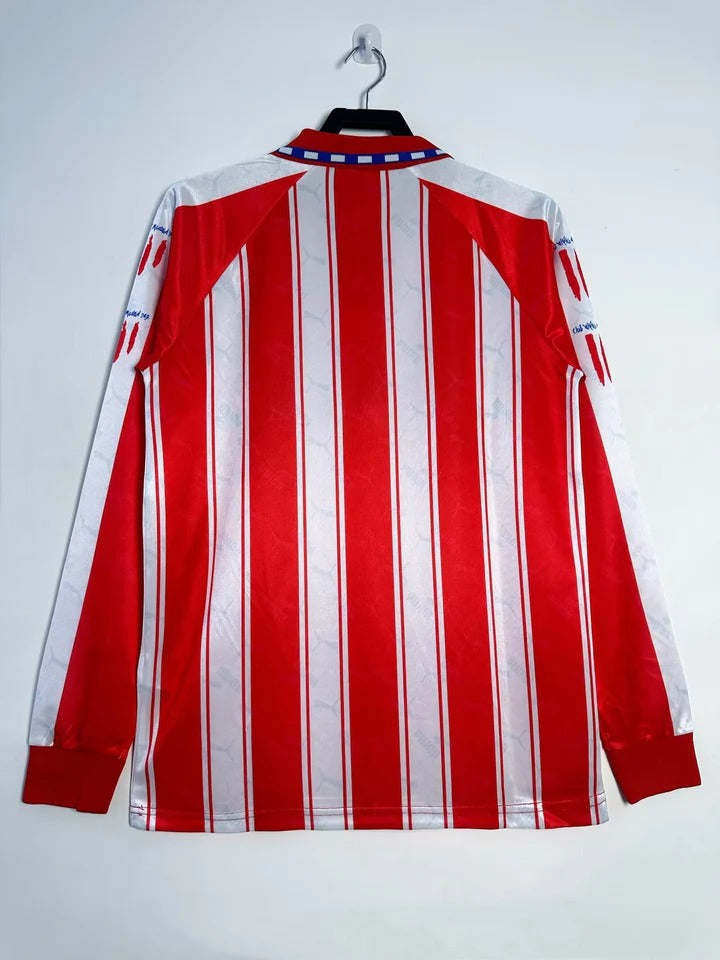 Camisa Retrô Atletico Madrid 1994/95 Home - Manga Longa
