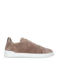 Tênis Zegna Triple Stitch Suede