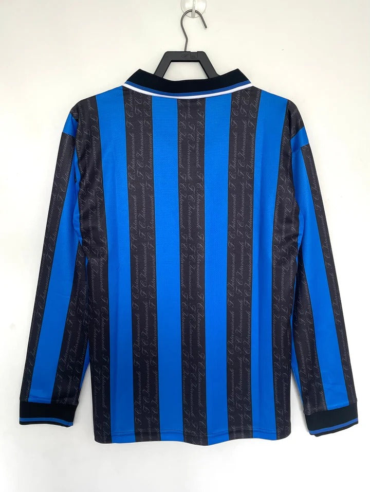 Camisa Retrô Inter de Milão 1997/98 Home - Manga Loga