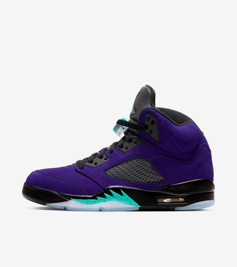 Air Jordan 5 - Roxo/Preto/Azul Turquesa