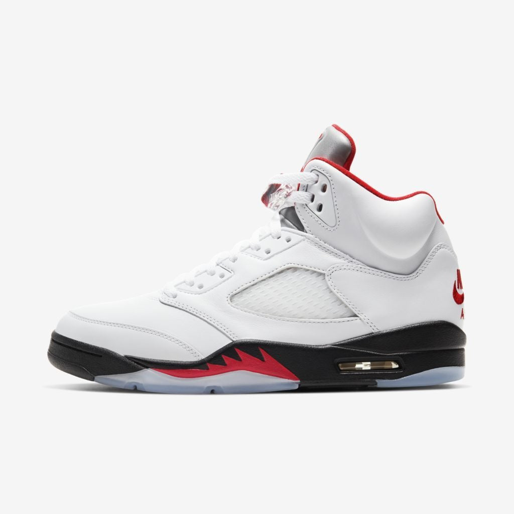 Air Jordan 5 - Branco/Preto/Vermelho