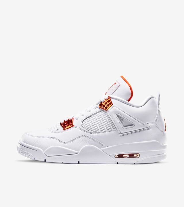 Air Jordan 4 - Branco/Laranja