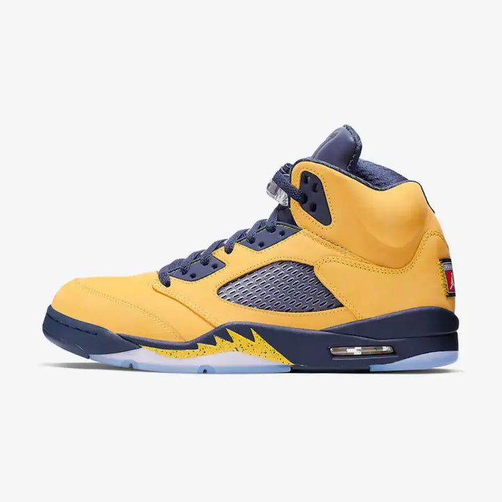 Air Jordan 5 - Amarelo/Azul Marinho