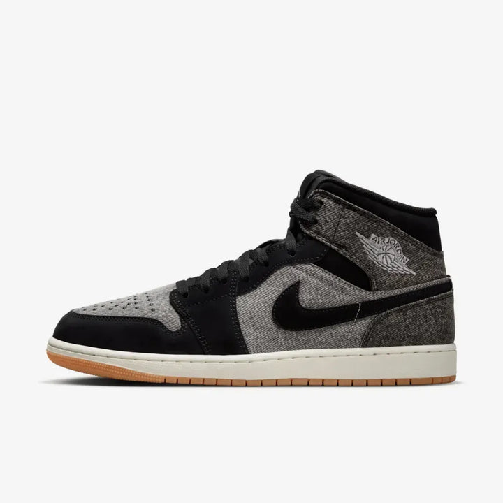 Air Jordan 1 Mid SE - Preto/Cinza Escuro