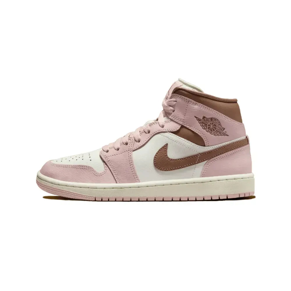 Air Jordan 1 Mid - Branco/Rosa