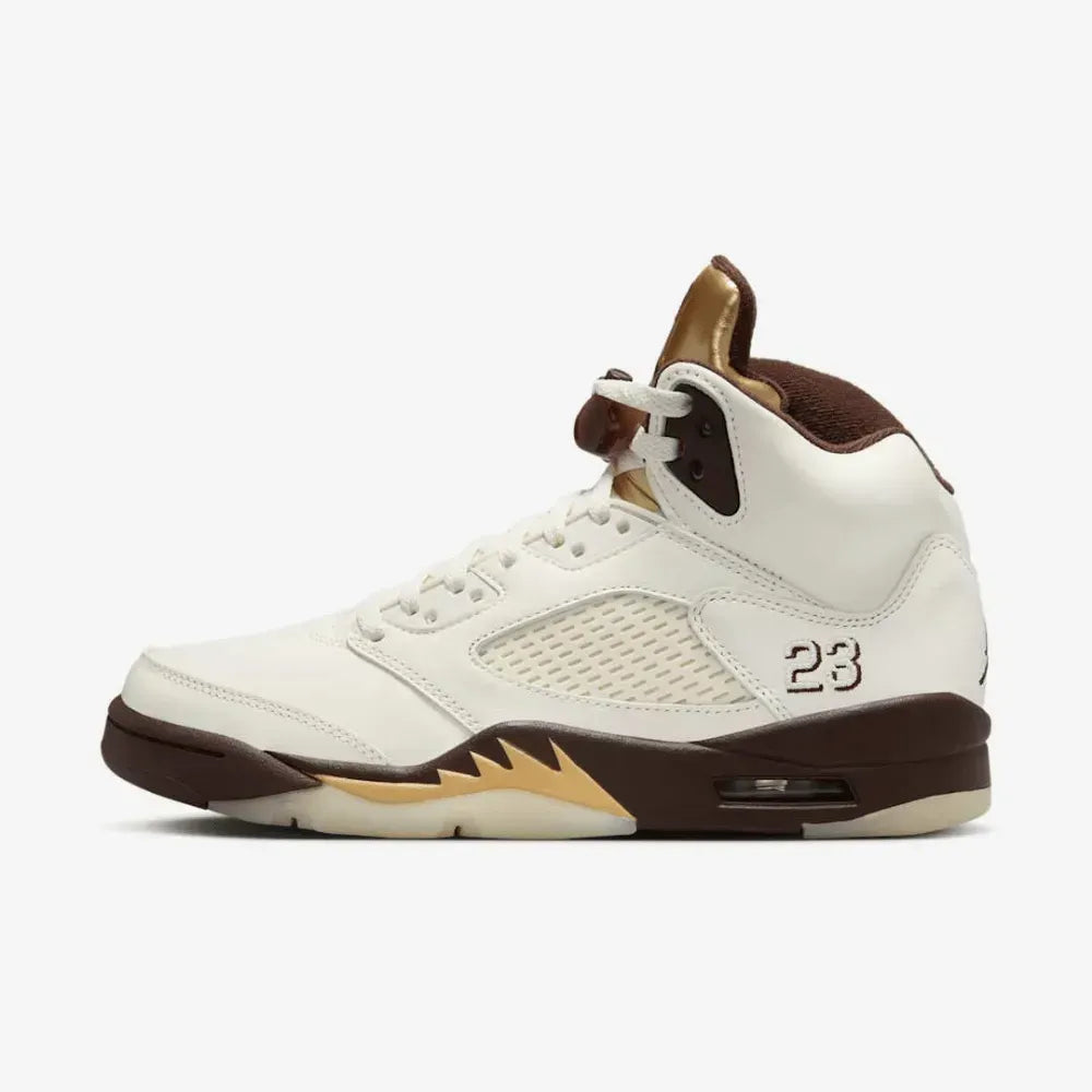 Air Jordan 5 - Branco/Dourado